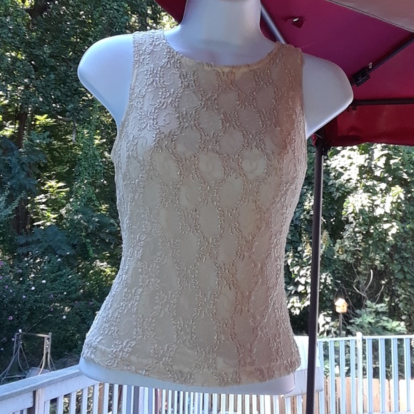 TAN EMBROIDERED TOP - Picture 2 of 8